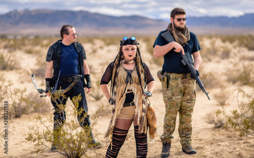 In a post-apocalyptic desert wasteland, a Queen of the Apocalypse leads her militia against the enemy. Armed to the teeth, who will win? Post-Apocalyptic inspired and shot in the California Desert
