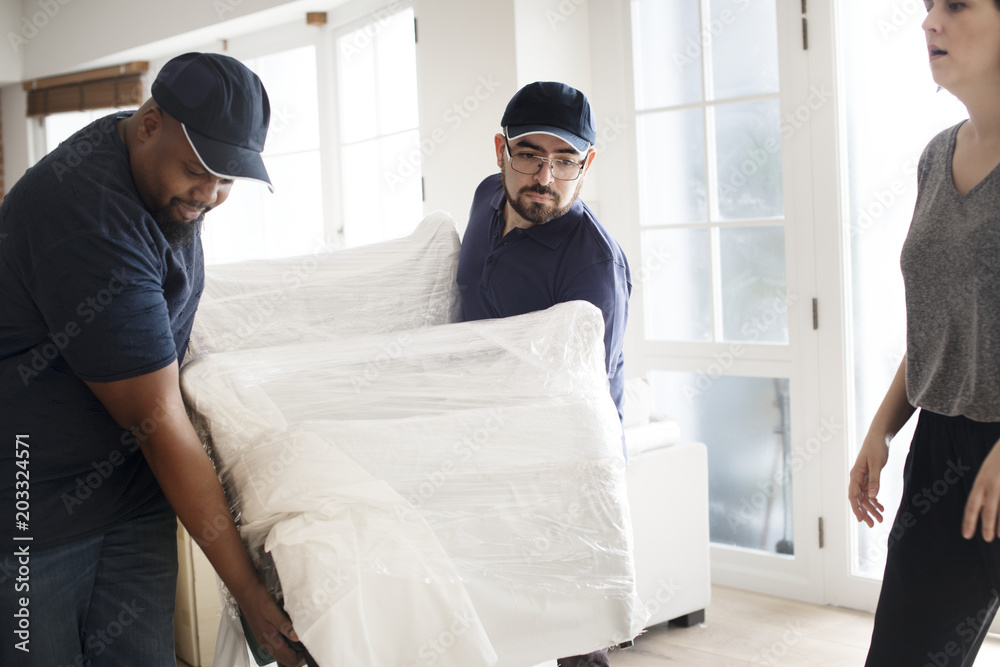 Furniture delivery service concept Furniture delivery service concept
