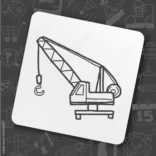 Crane doodle