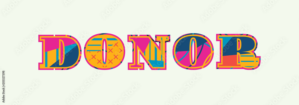 Donor Concept Word Art Illustration