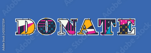 Donate Concept Word Art Illustration