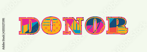 Donor Concept Word Art Illustration