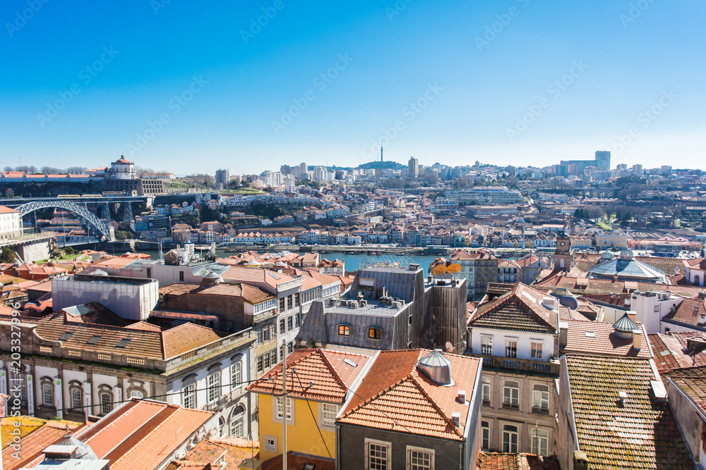 Panorama Of Porto Portugal View
