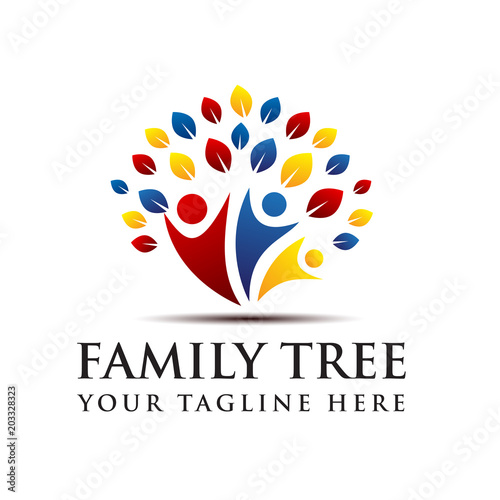 Family Tree Creative Concept Logo Template