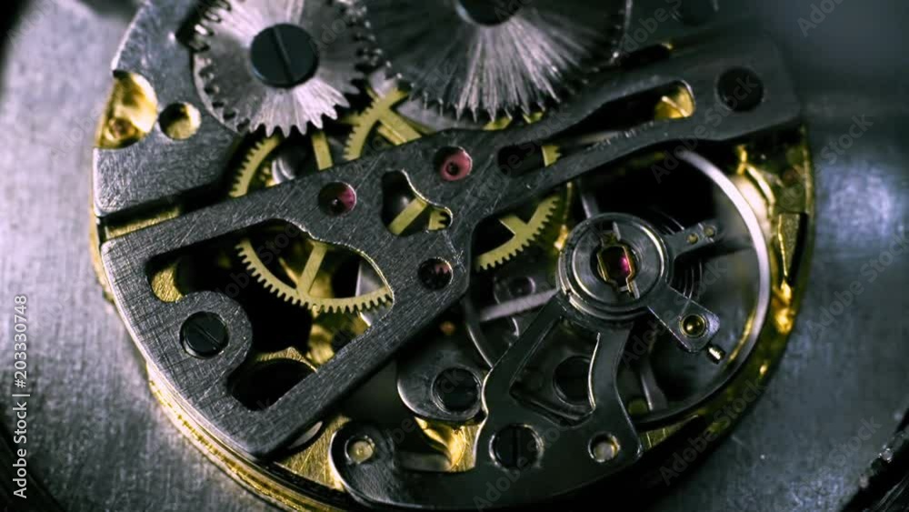 Watch Movement Full Face Slow Motion 1000fps Watch Movement Full Face Slow Motion 1000fps