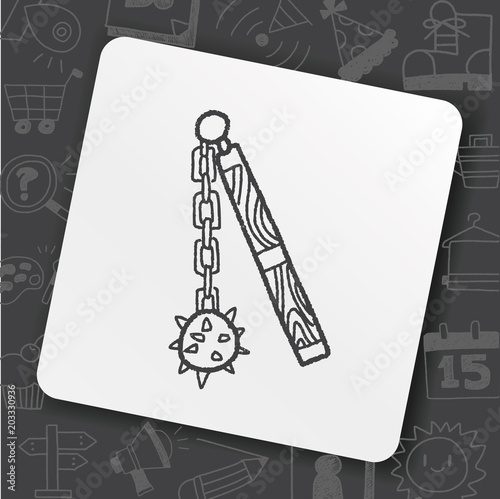 iron mace doodle