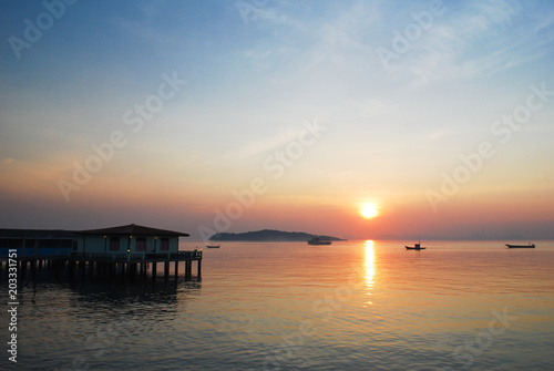 Sunrise at koh Lan , Chonburi , Thailand