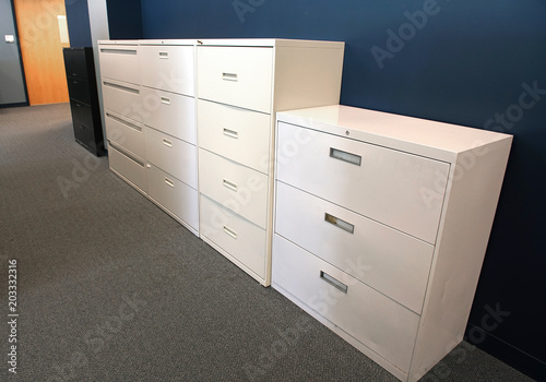 Konstfotografi close up on cabinet and drawers in the office