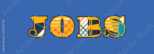 Jobs Concept Word Art Illustration