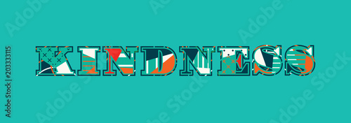 Kindness Concept Word Art Illustration