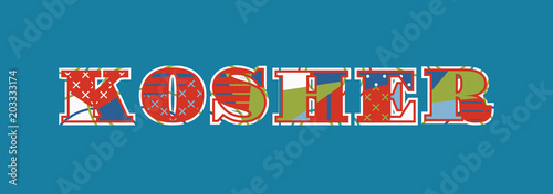 Kosher Concept Word Art Illustration