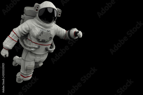 astronaut exploring arround