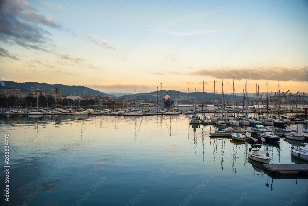 boats parking in marina