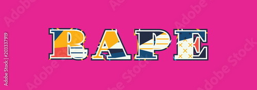 Rape Concept Word Art Illustration