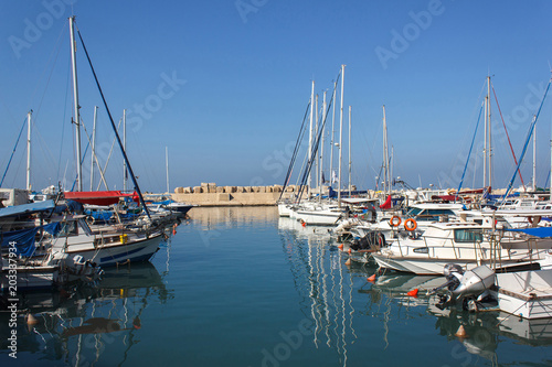 The old port of Yafa in Israel.