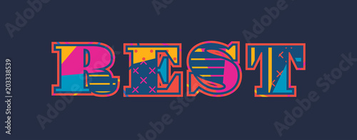 Rest Concept Word Art Illustration