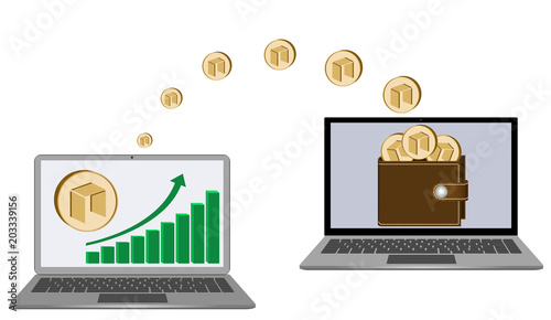 transfer neo coins from laptop in the wallet