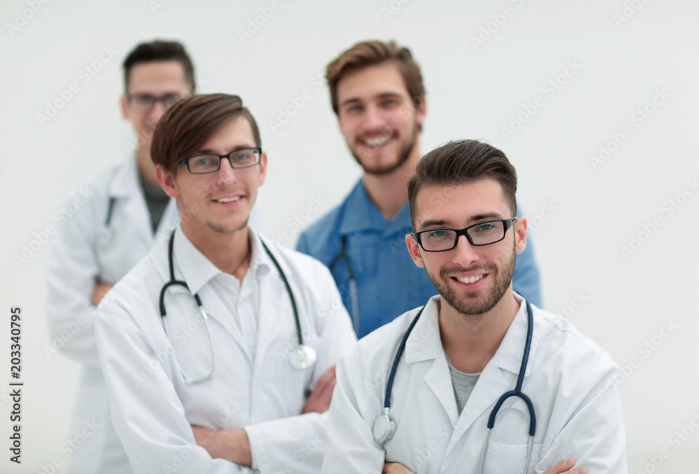 closeup.smiling team of practitioners closeup.smiling team of practitioners