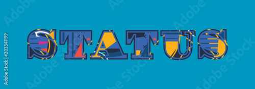 Status Concept Word Art Illustration