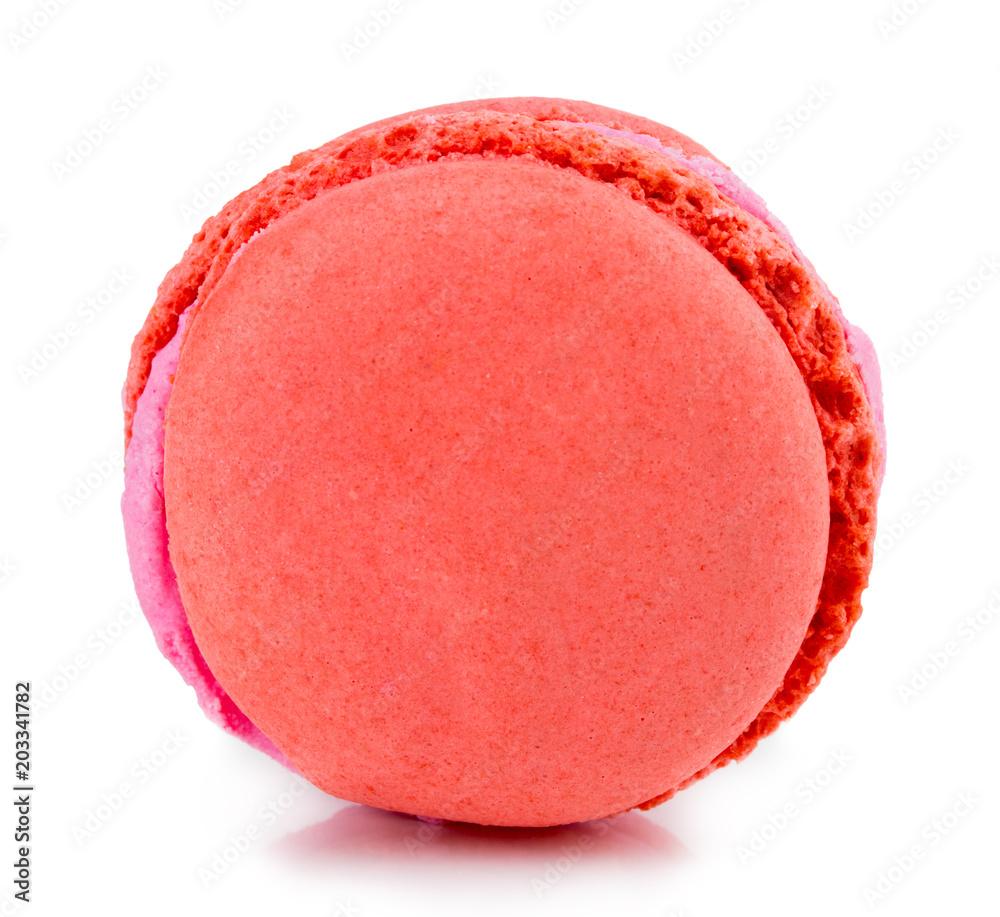 Sweet and colourful french macaroons or macaron on white background, Dessert Sweet and colourful french macaroons or macaron on white background, Dessert