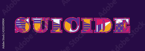 Suicide Concept Word Art Illustration
