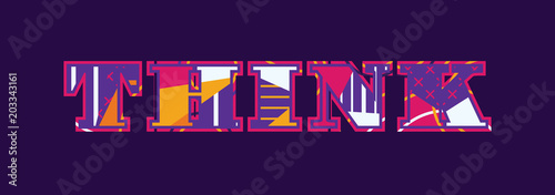 Think Concept Word Art Illustration