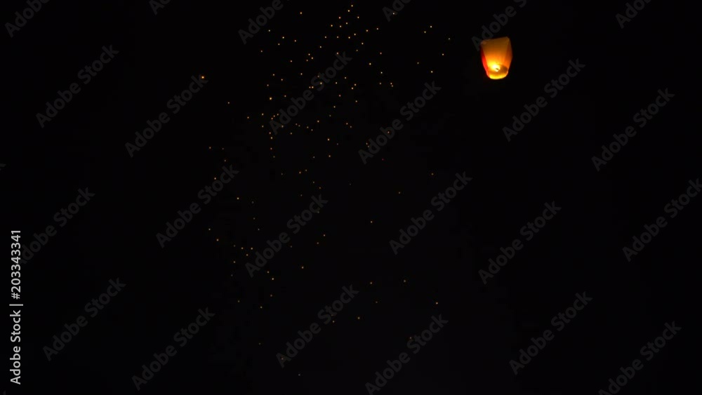 4K Many asian fire lanterns launching during buddhist festival in chinese new year in Taipei. Rice paper hot air balloons floating in traditional flying sky lantern celebration from Pingxi. Taiwan-Dan 4K Many asian fire lanterns launching during buddhist festival in chinese new year in Taipei. Rice paper hot air balloons floating in traditional flying sky lantern celebration from Pingxi. Taiwan-Dan