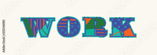 Work Concept Word Art Illustration