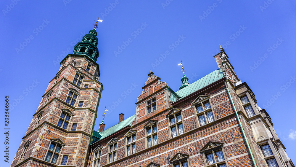 Rosenborg Castle from below, Copenhagen, Denmark