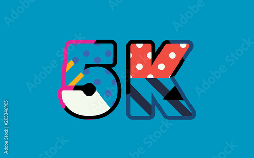 5K Concept Word Art Illustration