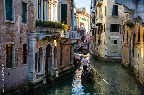 Gondola in Venice channel