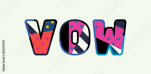 Vow Concept Word Art Illustration