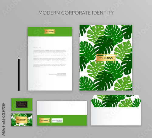 Corporate identity business set. Modern stationery template design. Documentation for business.