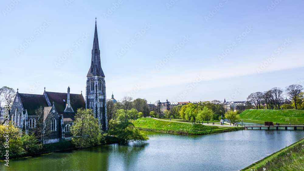 St Alban's Church in Kastellet, Copenhagen, Denmark