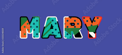 Mary Concept Word Art Illustration