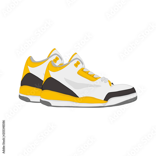 Sport Shoes Fashion Style Item Illustration