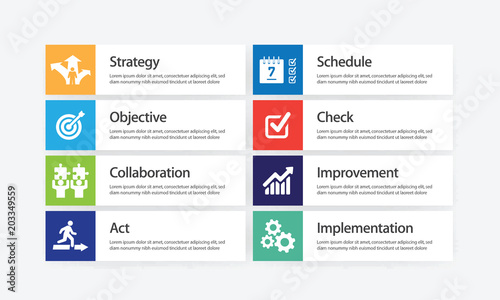Action Plan Infographic Icon Set