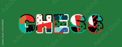 Chess Concept Word Art Illustration