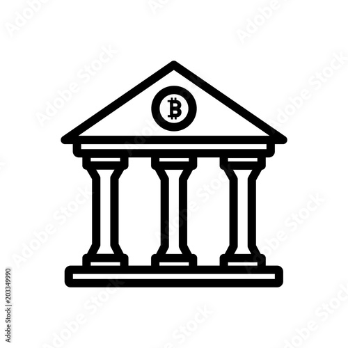 Bitcoin vector icon © Premium Icons