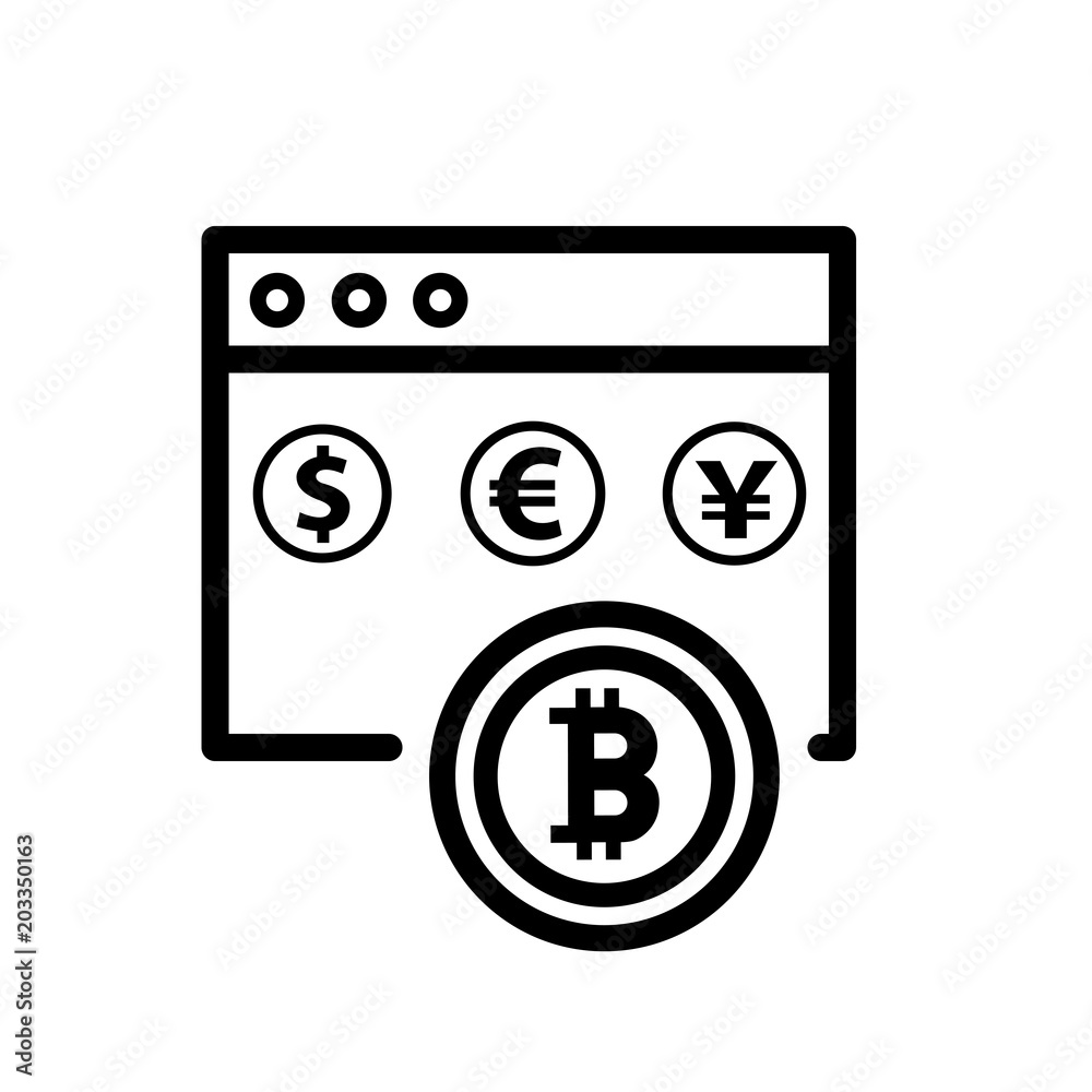 Bitcoin vector icon Bitcoin vector icon