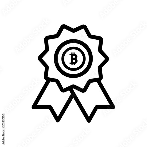 Bitcoin vector icon