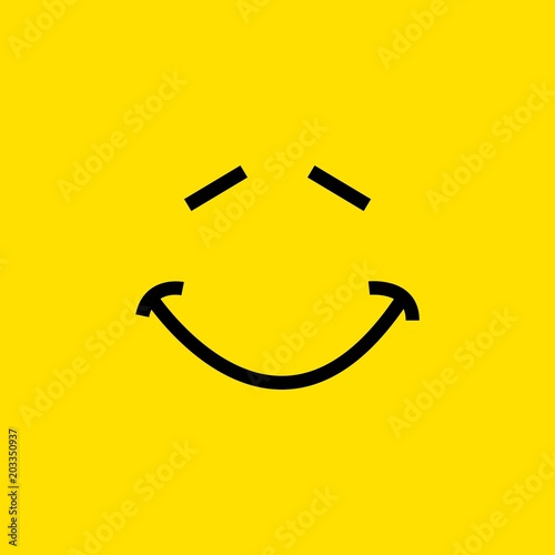 Smile Vector Template Design Illustration