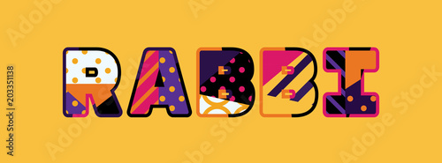 Rabbi Concept Word Art Illustration