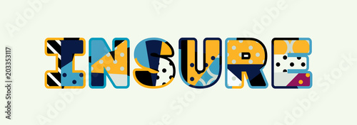 Insure Concept Word Art Illustration