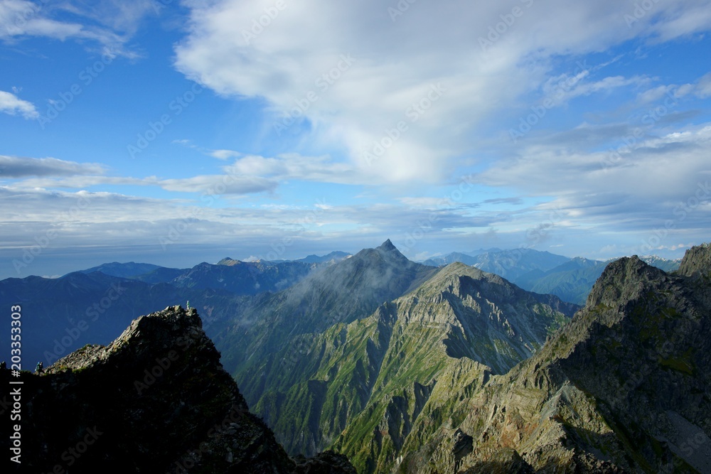 Obraz premium 夏山登山
