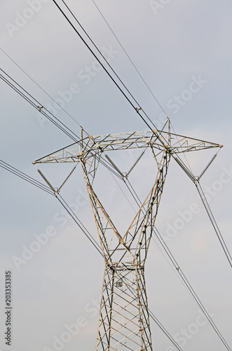 huge high voltage pylon