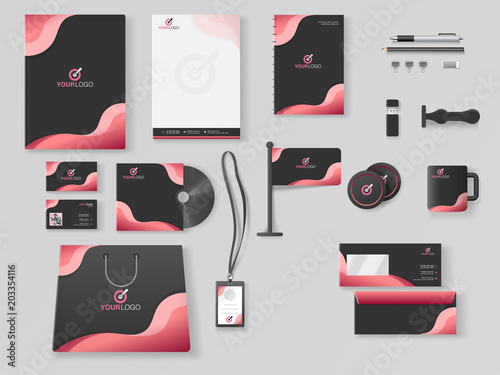 Corporate Identity. Professional Business Branding Kit including Letter Head, Web Banner or Header, Notepad and other objects.