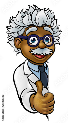 Scientist Cartoon Character...