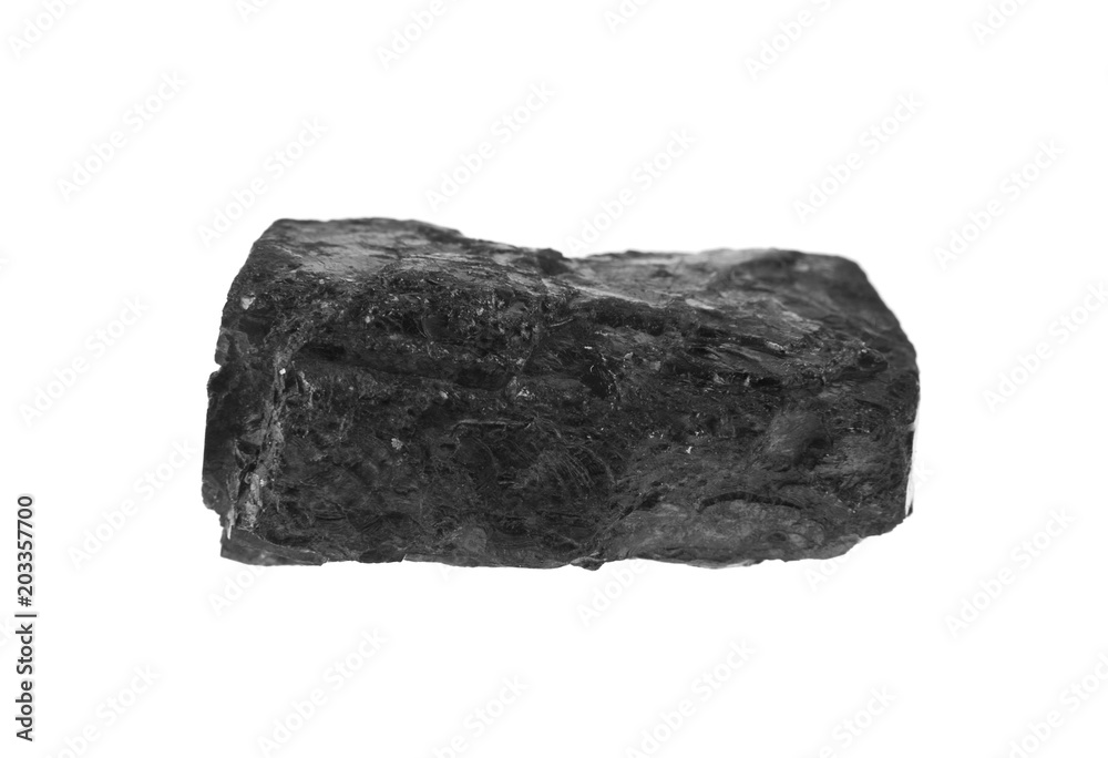 black coal isolated on white background black coal isolated on white background