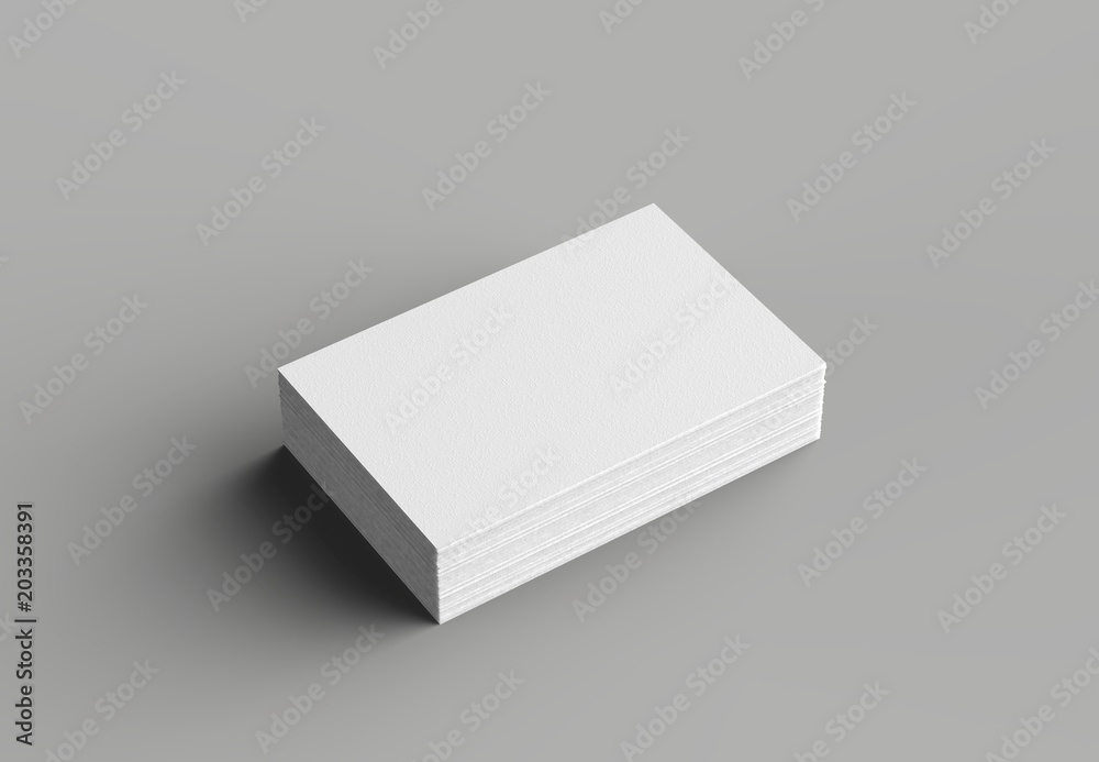 Business card mock up isolated on gray background. Horizontal. 3D illustrating. Business card mock up isolated on gray background. Horizontal. 3D illustrating.